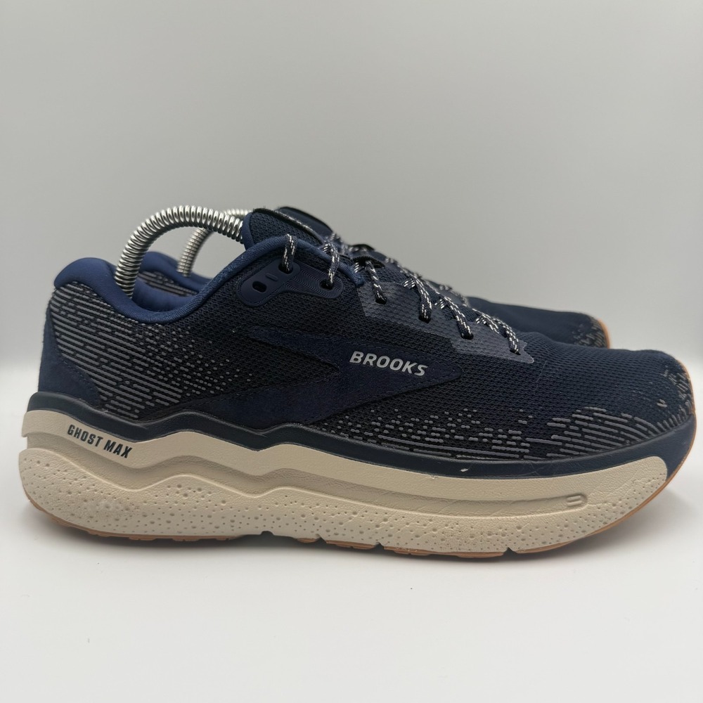 Brooks Ghost Max 2 Men's Size 10 D Blue White Athletic Running Shoes Sneakers